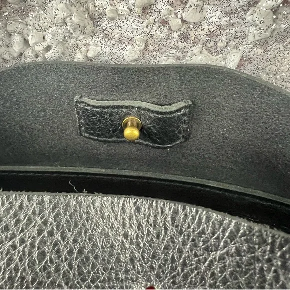 545 Madewell Black Leather Structured Tote Bag - Picture 8 of 10